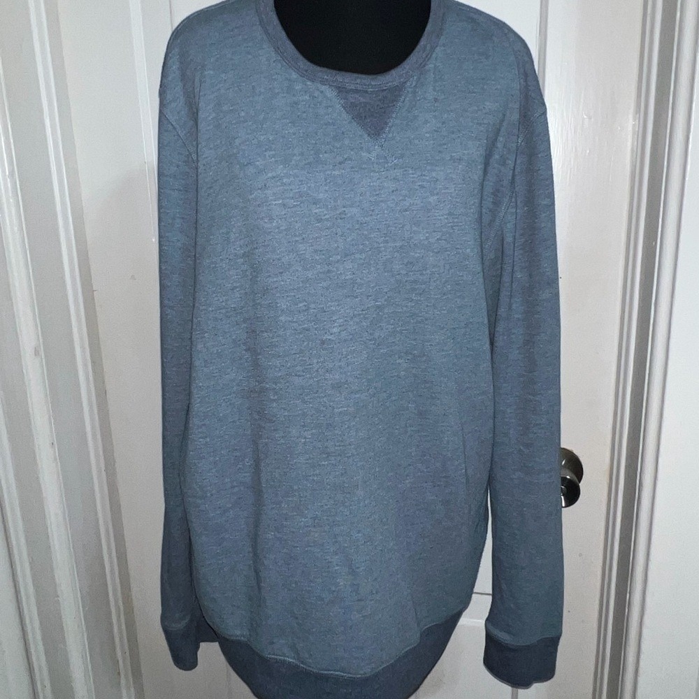 Womens size large sweater Blue Crewneck Sweater shirt top fall spring top